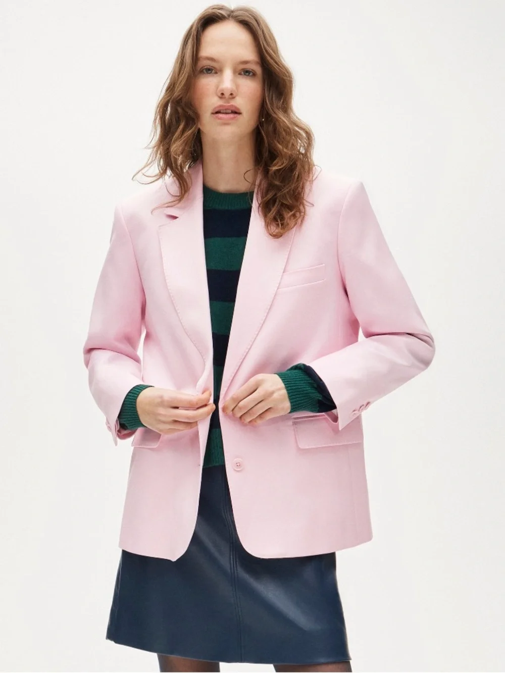 J. Crew Pastel Pink Oversized Blazer